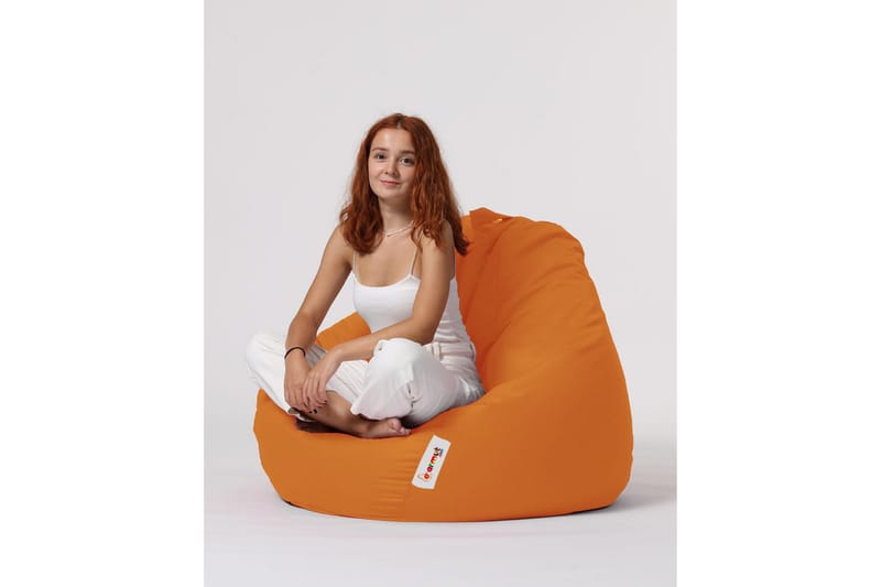Sittsäck Utomhus Hunny 115 cm - Orange - Utemöbler & utemiljö - Utestol & trädgårdsstol - Sittsäckar utomhus