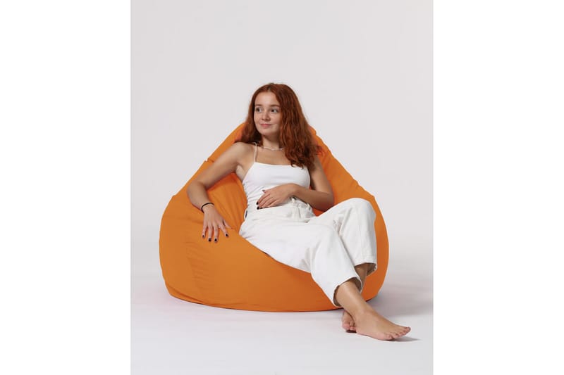 Sittsäck Utomhus Hunny 115 cm - Orange - Utemöbler & utemiljö - Utestol & trädgårdsstol - Sittsäckar utomhus