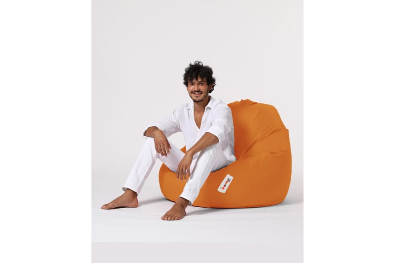Sittsäck Utomhus Hunny 115 cm - Orange - Utemöbler & utemiljö - Utestol & trädgårdsstol - Sittsäckar utomhus