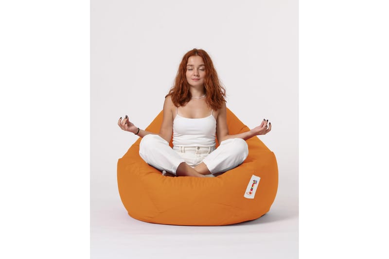 Sittsäck Utomhus Hunny 115 cm - Orange - Utemöbler & utemiljö - Utestol & trädgårdsstol - Sittsäckar utomhus