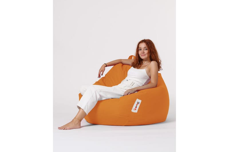 Sittsäck Utomhus Hunny 115 cm - Orange - Utemöbler & utemiljö - Utestol & trädgårdsstol - Sittsäckar utomhus