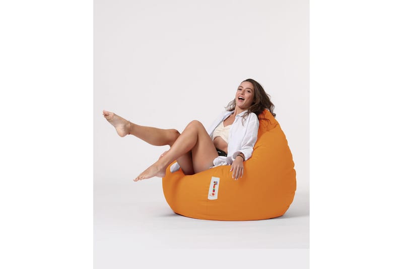 Sittsäck Utomhus Hunny 115 cm - Orange - Utemöbler & utemiljö - Utestol & trädgårdsstol - Sittsäckar utomhus
