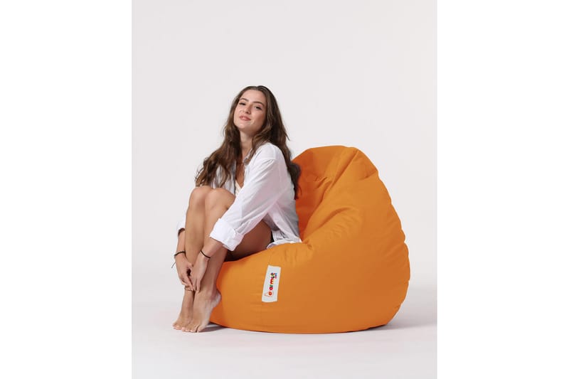 Sittsäck Utomhus Hunny 115 cm - Orange - Utemöbler & utemiljö - Utestol & trädgårdsstol - Sittsäckar utomhus