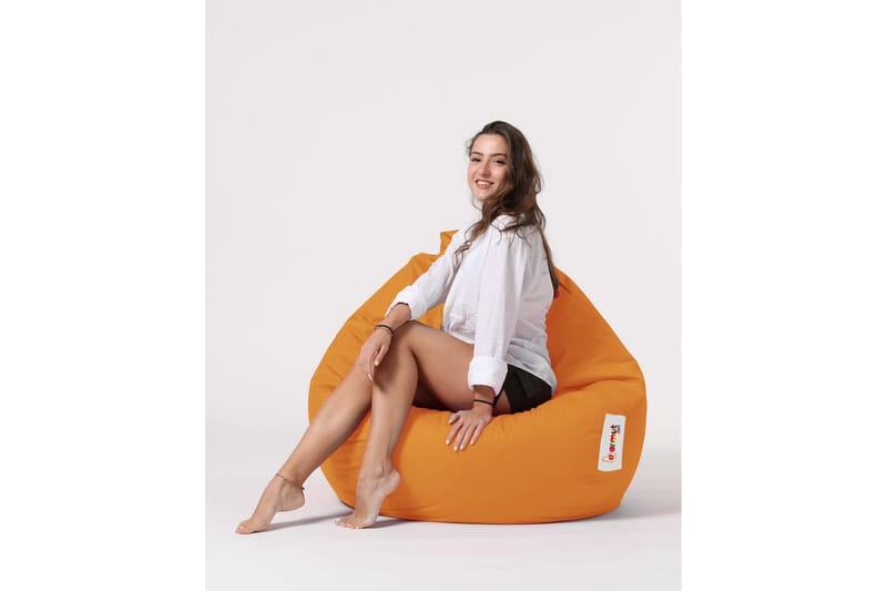 Sittsäck Utomhus Hunny 115 cm - Orange - Utemöbler & utemiljö - Utestol & trädgårdsstol - Sittsäckar utomhus