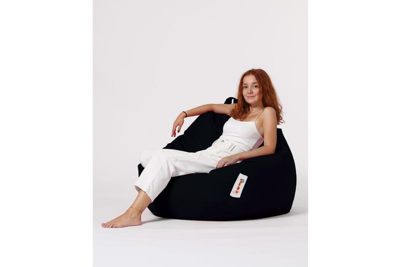 Sittsäck Utomhus Hunny 115 cm - Svart - Utemöbler & utemiljö - Utestol & trädgårdsstol - Sittsäckar utomhus