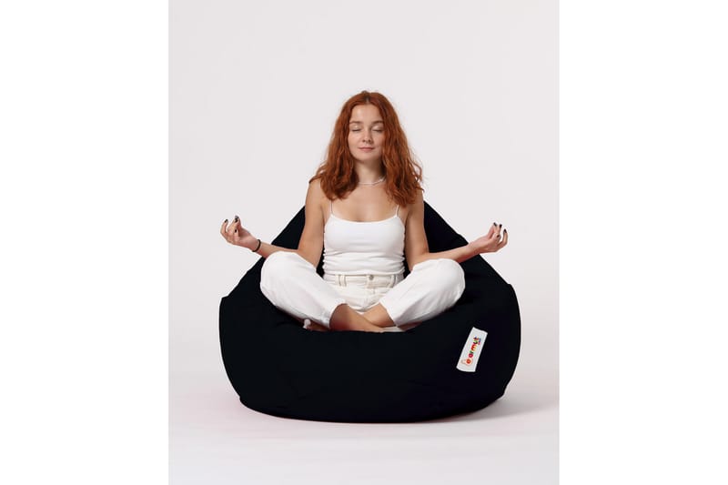 Sittsäck Utomhus Hunny 115 cm - Svart - Utemöbler & utemiljö - Utestol & trädgårdsstol - Sittsäckar utomhus