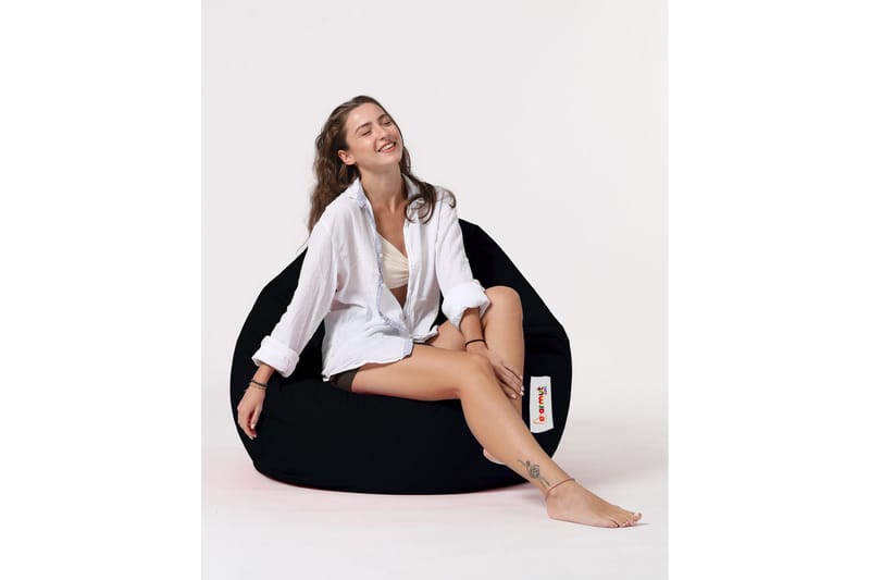 Sittsäck Utomhus Hunny 115 cm - Svart - Utemöbler & utemiljö - Utestol & trädgårdsstol - Sittsäckar utomhus