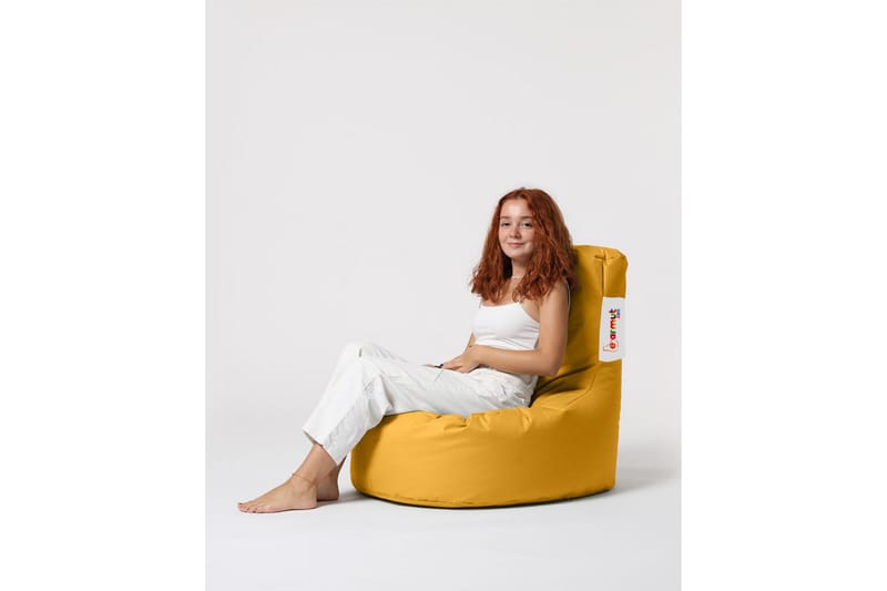 Sittsäck Utomhus Linarejos 70 cm - Gul - Utemöbler & utemiljö - Utestol & trädgårdsstol - Sittsäckar utomhus