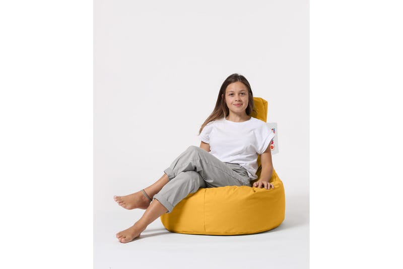 Sittsäck Utomhus Linarejos 70 cm - Gul - Utemöbler & utemiljö - Utestol & trädgårdsstol - Sittsäckar utomhus