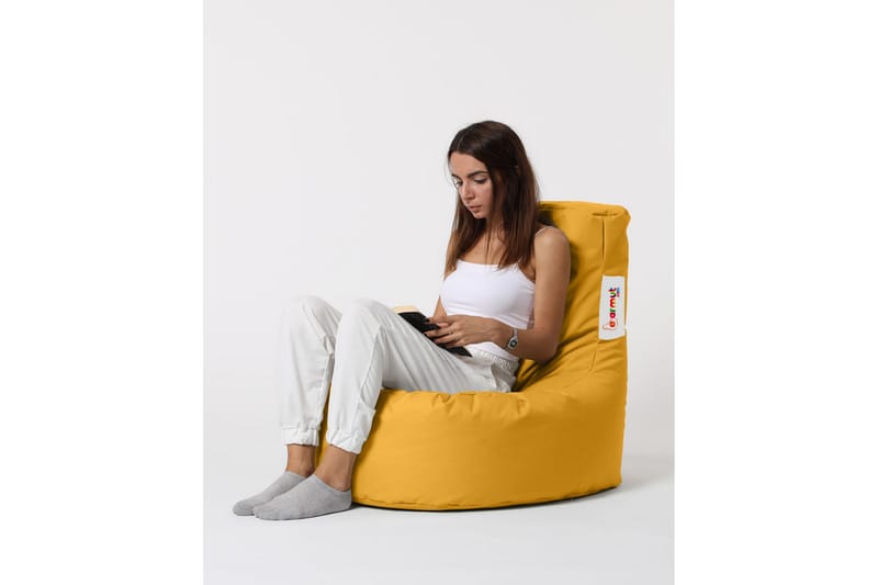 Sittsäck Utomhus Linarejos 70 cm - Gul - Utemöbler & utemiljö - Utestol & trädgårdsstol - Sittsäckar utomhus