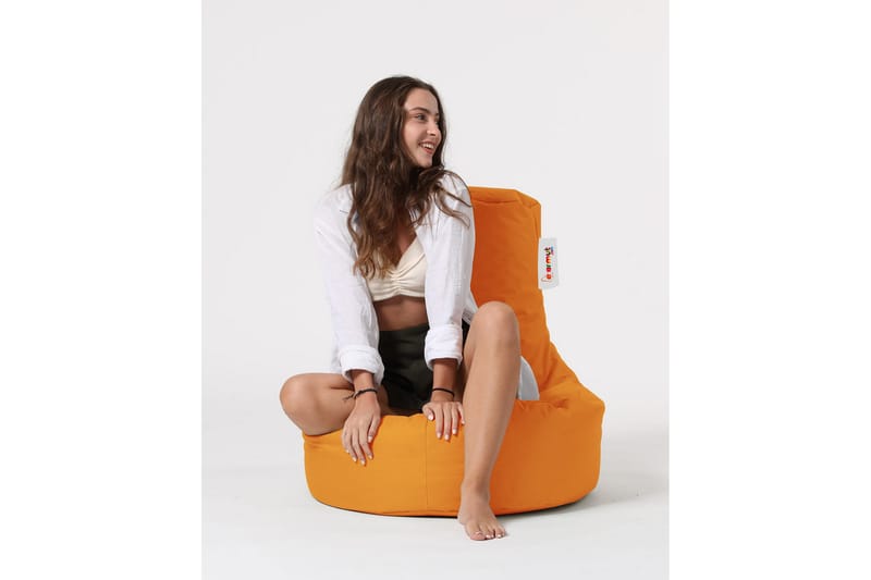 Sittsäck Utomhus Linarejos 70 cm - Orange - Utemöbler & utemiljö - Utestol & trädgårdsstol - Sittsäckar utomhus