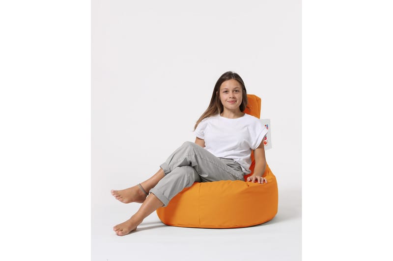Sittsäck Utomhus Linarejos 70 cm - Orange - Utemöbler & utemiljö - Utestol & trädgårdsstol - Sittsäckar utomhus