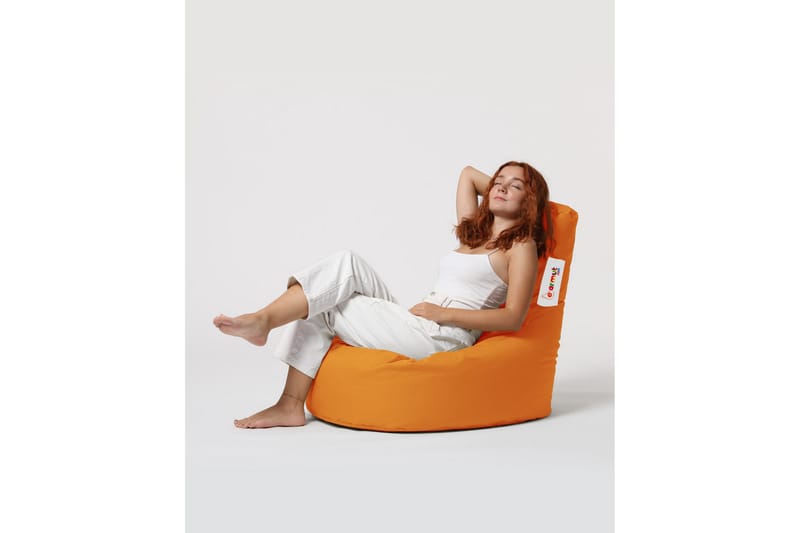 Sittsäck Utomhus Linarejos 70 cm - Orange - Utemöbler & utemiljö - Utestol & trädgårdsstol - Sittsäckar utomhus