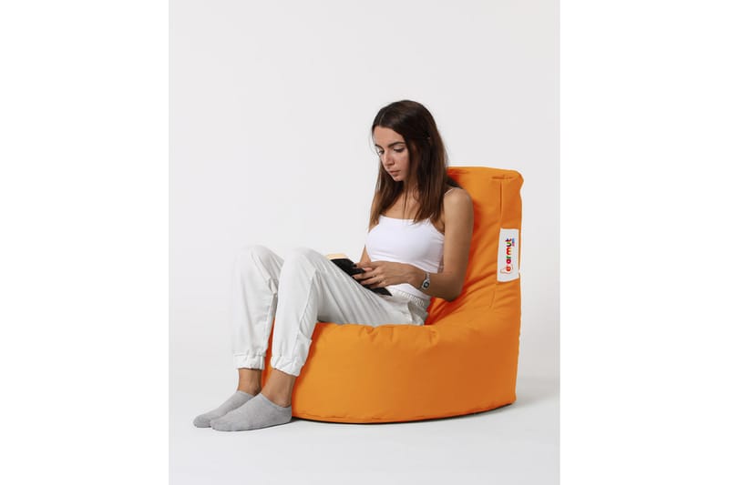 Sittsäck Utomhus Linarejos 70 cm - Orange - Utemöbler & utemiljö - Utestol & trädgårdsstol - Sittsäckar utomhus