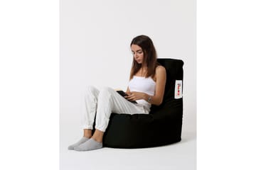 Sittsäck Utomhus Linarejos 70 cm - Svart - Utemöbler & utemiljö - Utestol & trädgårdsstol - Sittsäckar utomhus