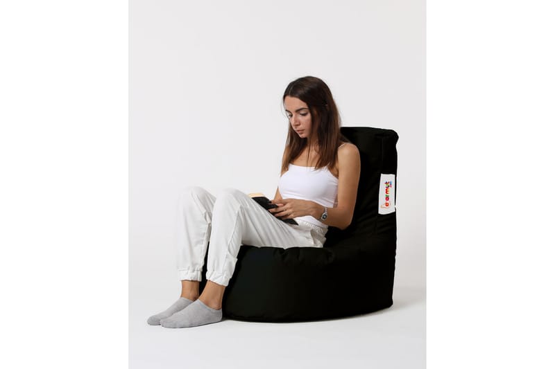 Sittsäck Utomhus Linarejos 70 cm - Svart - Utemöbler & utemiljö - Utestol & trädgårdsstol - Sittsäckar utomhus