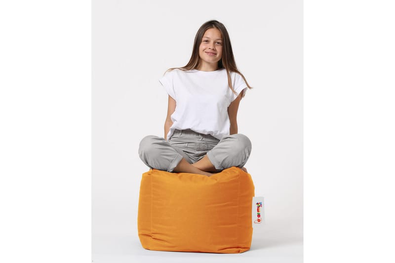 Sittsäck Utomhus Salani 45 cm - Orange - Utemöbler & utemiljö - Utestol & trädgårdsstol - Sittsäckar utomhus