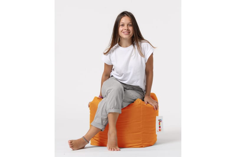 Sittsäck Utomhus Salani 45 cm - Orange - Utemöbler & utemiljö - Utestol & trädgårdsstol - Sittsäckar utomhus