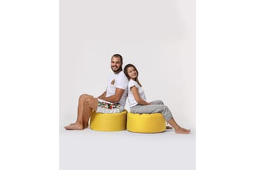 Sittsäck Utomhus Salima 55 cm - Gul - Utemöbler & utemiljö - Utestol & trädgårdsstol - Sittsäckar utomhus