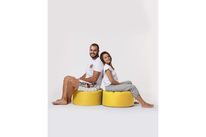 Sittsäck Utomhus Salima 55 cm - Gul - Utemöbler & utemiljö - Utestol & trädgårdsstol - Sittsäckar utomhus