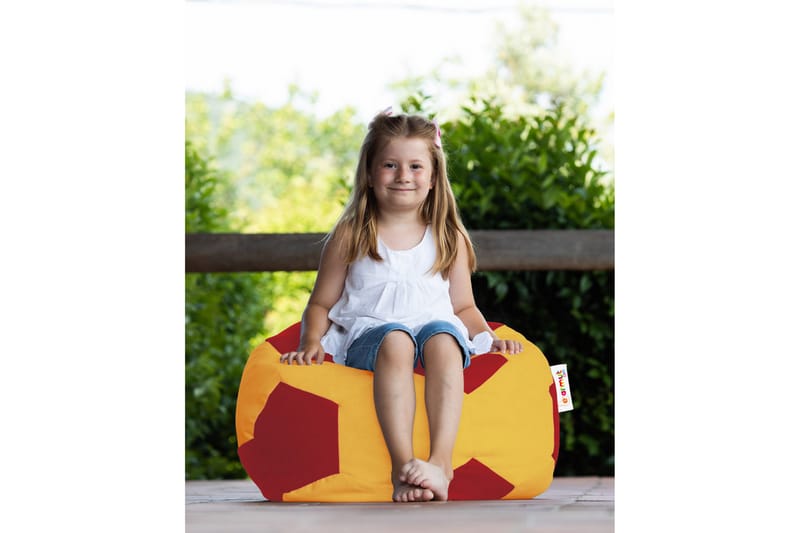 Sittsäck Utomhus Sira 70 cm - Gul/Röd - Utemöbler & utemiljö - Utestol & trädgårdsstol - Sittsäckar utomhus