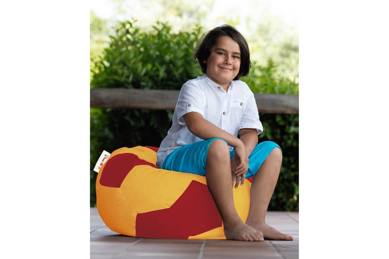 Sittsäck Utomhus Sira 70 cm - Gul/Röd - Utemöbler & utemiljö - Utestol & trädgårdsstol - Sittsäckar utomhus