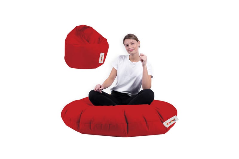 Sittsäck Utomhus Tasmina 65 cm Röd - Utemöbler & utemiljö - Utestol & trädgårdsstol - Sittsäckar utomhus