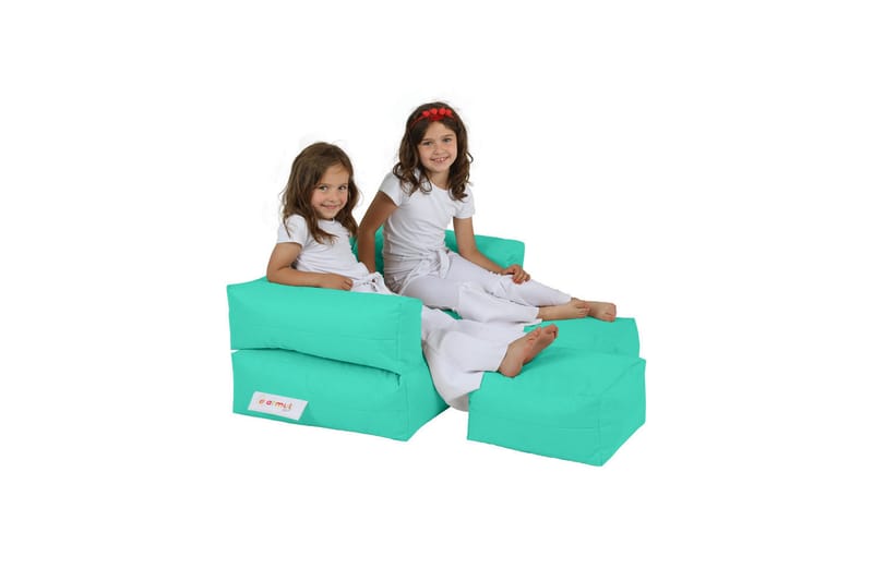 Sittsäck Utomhus Toru 100 cm - Turkos - Utemöbler & utemiljö - Utestol & trädgårdsstol - Sittsäckar utomhus