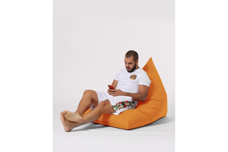 Sittsäck Utomhus Toya 90 cm - Orange - Utemöbler & utemiljö - Utestol & trädgårdsstol - Sittsäckar utomhus