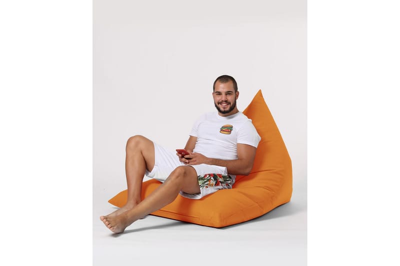 Sittsäck Utomhus Toya 90 cm - Orange - Utemöbler & utemiljö - Utestol & trädgårdsstol - Sittsäckar utomhus