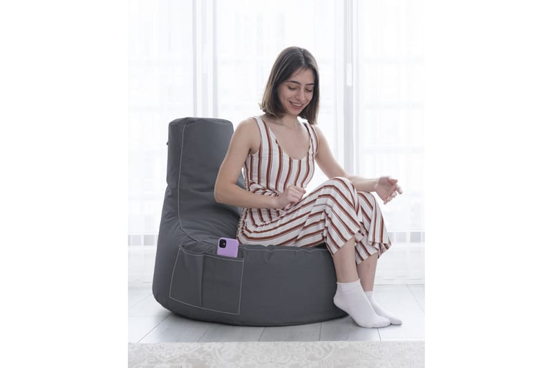 Sittsäck Utomhus Vikki 70 cm - Grå - Utemöbler & utemiljö - Utestol & trädgårdsstol - Sittsäckar utomhus