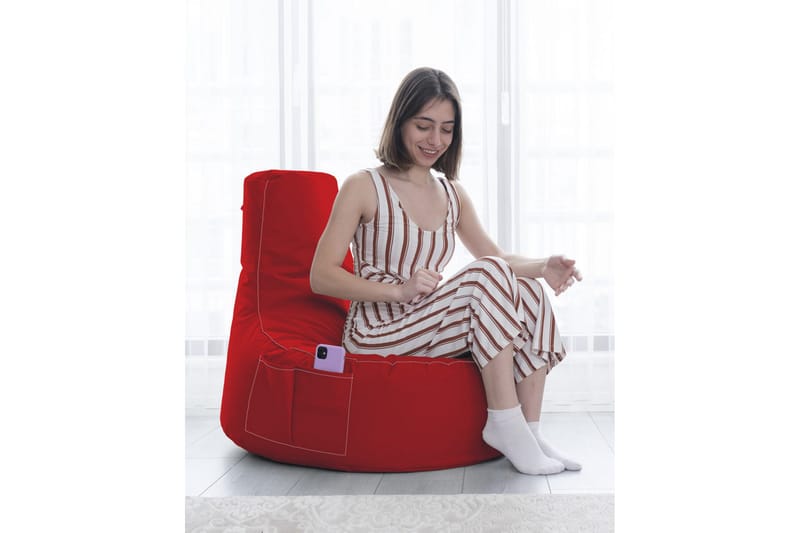 Sittsäck Utomhus Vikki 70 cm - Röd - Utemöbler & utemiljö - Utestol & trädgårdsstol - Sittsäckar utomhus