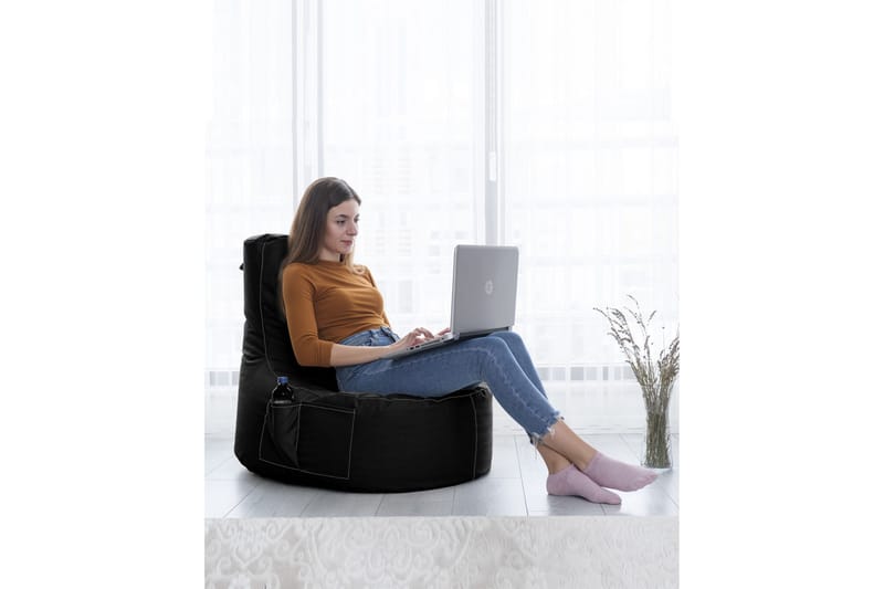 Sittsäck Utomhus Vikki 70 cm - Svart - Utemöbler & utemiljö - Utestol & trädgårdsstol - Sittsäckar utomhus
