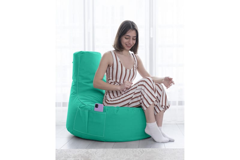Sittsäck Utomhus Vikki 70 cm - Turkos - Utemöbler & utemiljö - Utestol & trädgårdsstol - Sittsäckar utomhus