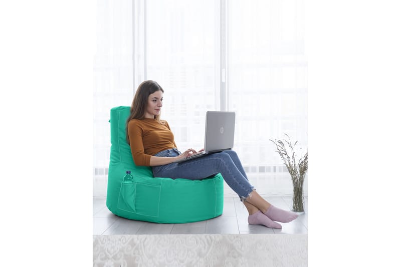 Sittsäck Utomhus Vikki 70 cm - Turkos - Utemöbler & utemiljö - Utestol & trädgårdsstol - Sittsäckar utomhus
