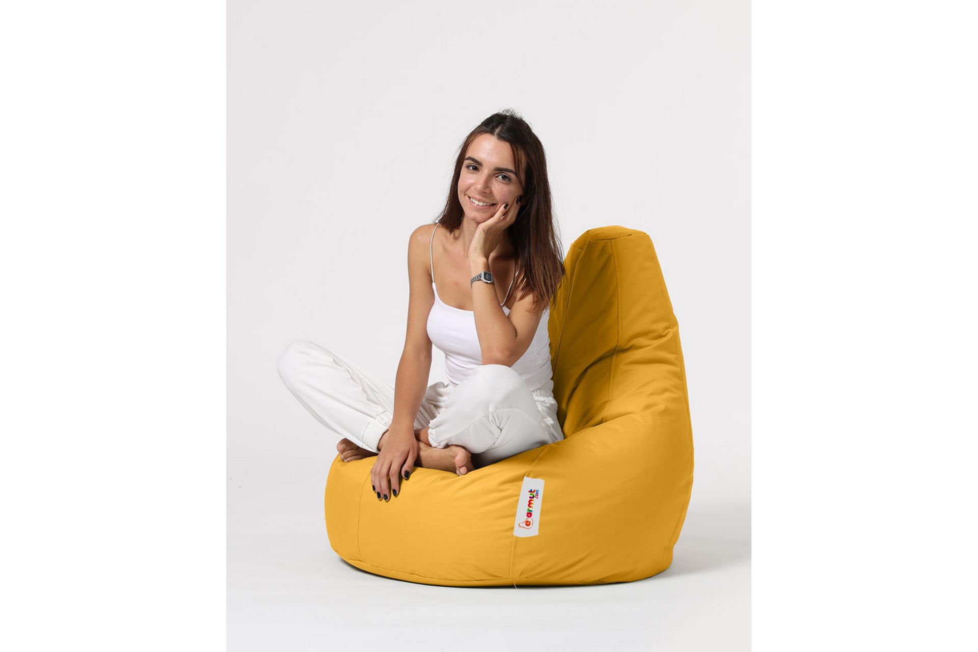 Sittsäck Utomhus Vinna 80 cm Gul - Utemöbler & utemiljö | Chilli