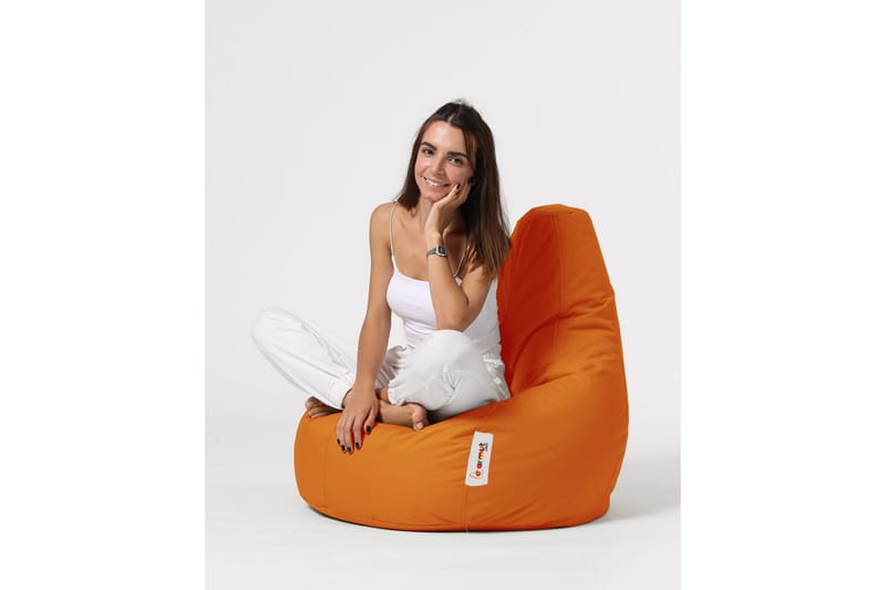 Sittsäck Utomhus Vinna 80 cm - Orange - Utemöbler & utemiljö - Utestol & trädgårdsstol - Sittsäckar utomhus