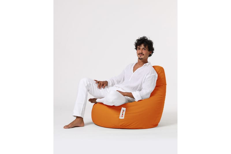 Sittsäck Utomhus Vinna 80 cm - Orange - Utemöbler & utemiljö - Utestol & trädgårdsstol - Sittsäckar utomhus