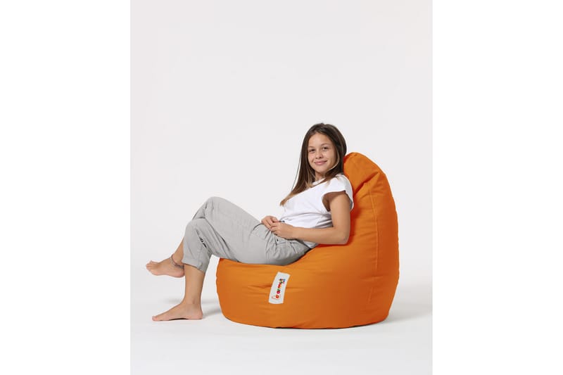 Sittsäck Utomhus Vinna 80 cm - Orange - Utemöbler & utemiljö - Utestol & trädgårdsstol - Sittsäckar utomhus