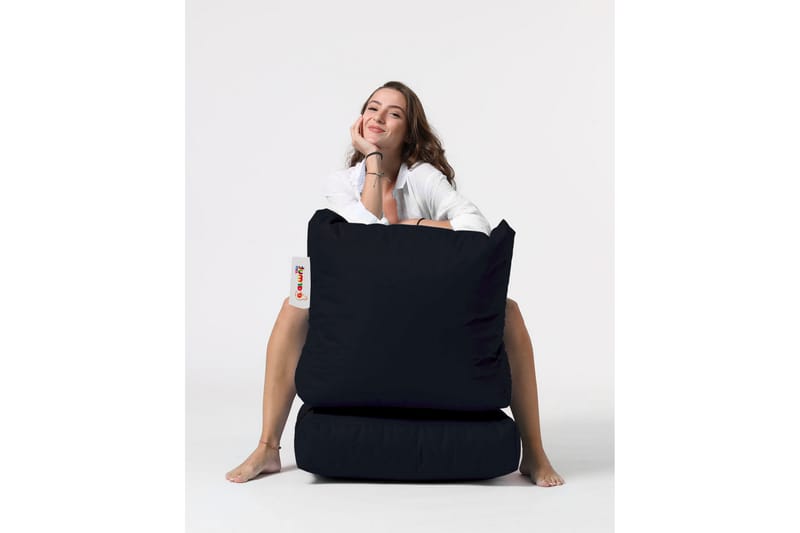Sittsäck Utomhus Petone 55 cm - Svart - Utemöbler & utemiljö - Utestol & trädgårdsstol - Sittsäckar utomhus