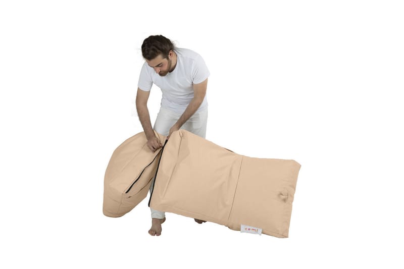 Sittsäck Utomhus Petone 55 cm - Beige - Utemöbler & utemiljö - Utestol & trädgårdsstol - Sittsäckar utomhus
