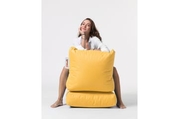 Sittsäck Utomhus Petone 55 cm - Gul - Utemöbler & utemiljö - Utestol & trädgårdsstol - Sittsäckar utomhus