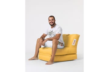 Sittsäck Utomhus Petone 55 cm - Gul - Utemöbler & utemiljö - Utestol & trädgårdsstol - Sittsäckar utomhus