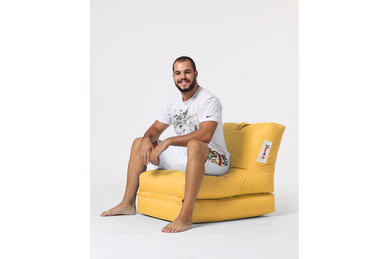Sittsäck Utomhus Petone 55 cm - Gul - Utemöbler & utemiljö - Utestol & trädgårdsstol - Sittsäckar utomhus