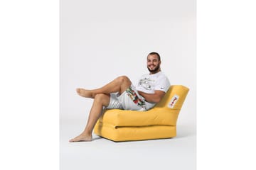 Sittsäck Utomhus Petone 55 cm - Gul - Utemöbler & utemiljö - Utestol & trädgårdsstol - Sittsäckar utomhus
