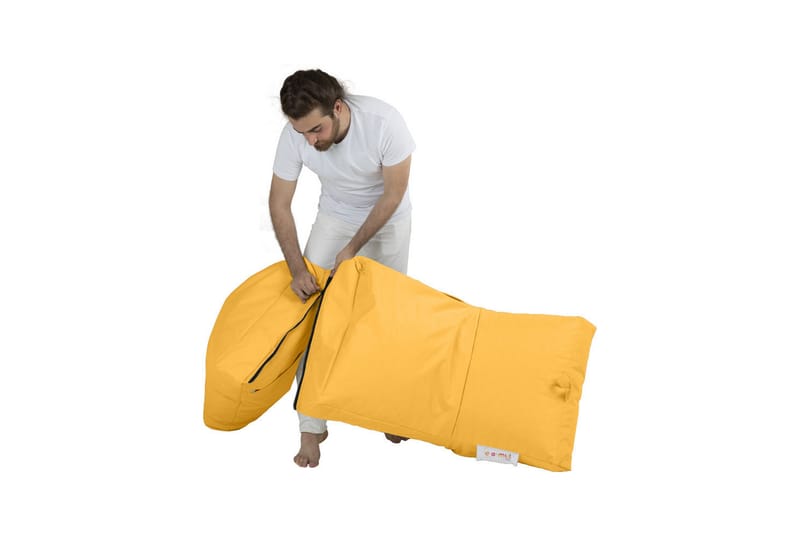 Sittsäck Utomhus Petone 55 cm - Gul - Utemöbler & utemiljö - Utestol & trädgårdsstol - Sittsäckar utomhus