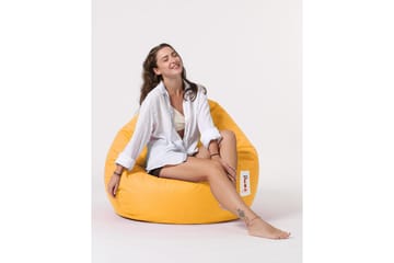Sittsäckar utomhus Hunny Sittsäck Utomhus 115 cm Gul - Utemöbler & utemiljö - Utestol & trädgårdsstol - Sittsäckar utomhus