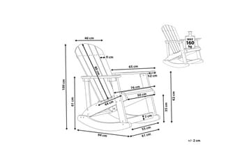 Sjurby Gungstol utomhus - Grå - Utemöbler & utemiljö - Utestol & trädgårdsstol - Gungstol utomhus