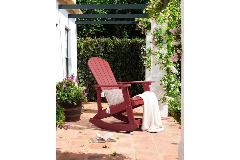Sjurby Gungstol utomhus - Röd - Utemöbler & utemiljö - Utestol & trädgårdsstol - Gungstol utomhus