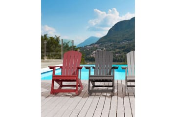 Sjurby Gungstol utomhus - Röd - Utemöbler & utemiljö - Utestol & trädgårdsstol - Gungstol utomhus